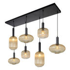 MALOTO - Pendant light - 7xE27 - Amber