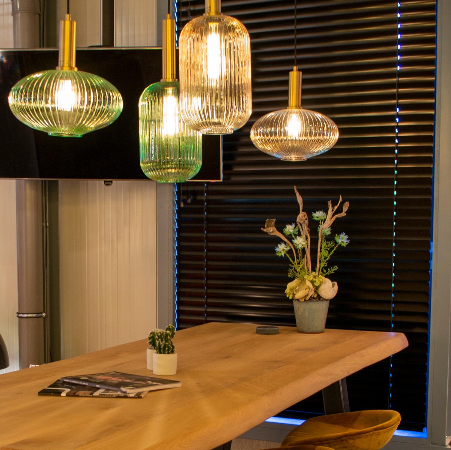 MALOTO - Hanglamp - Ø 20 cm - 1xE27 - Amber