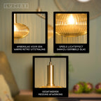 MALOTO - Hanglamp - Ø 30 cm - 1xE27 - Amber
