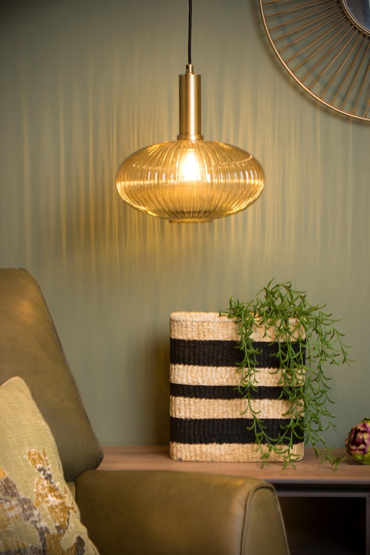 MALOTO - Hanglamp - Ø 30 cm - 1xE27 - Amber