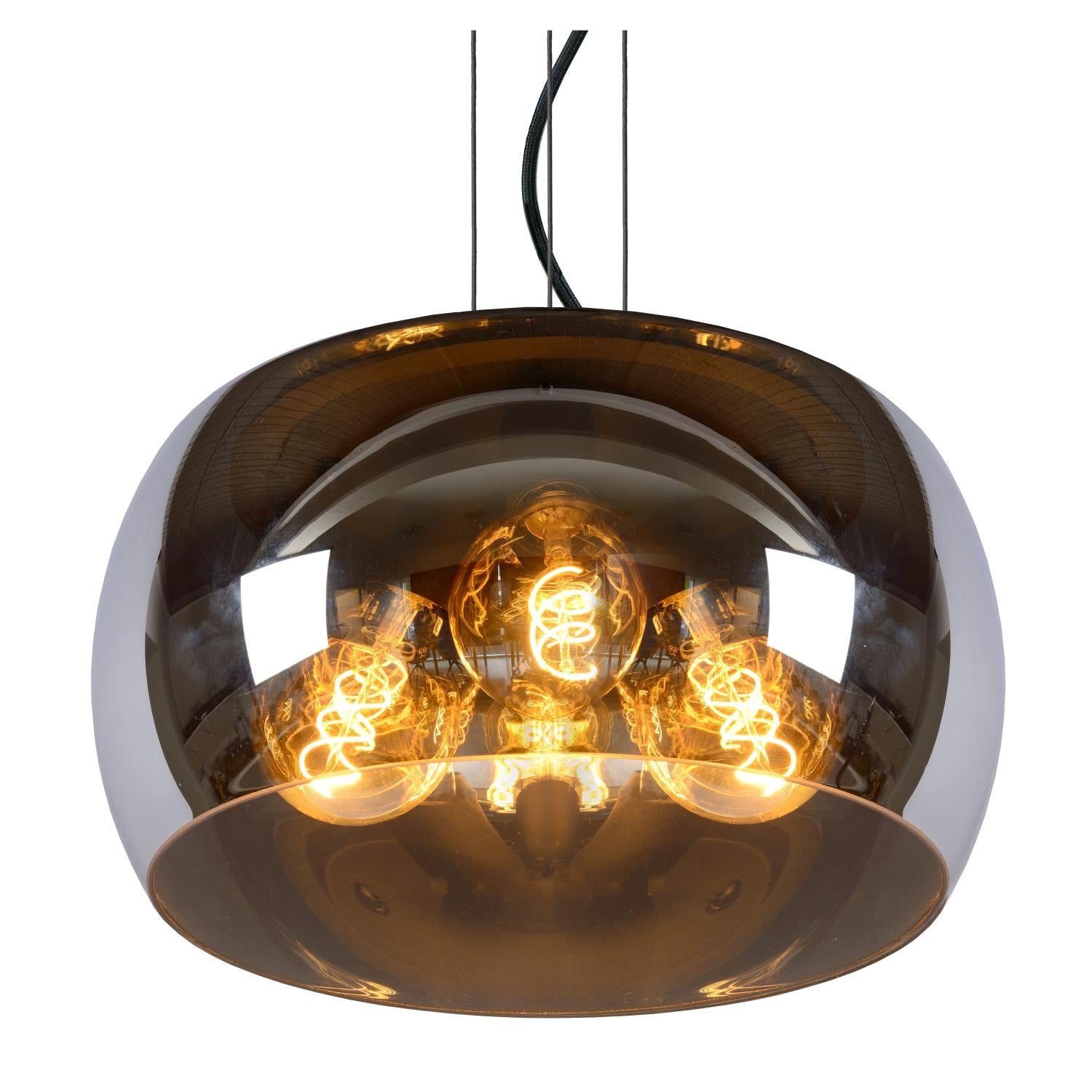 OLIVIA - Pendant light - Ø 40 cm - 3xE27 - Smoke
