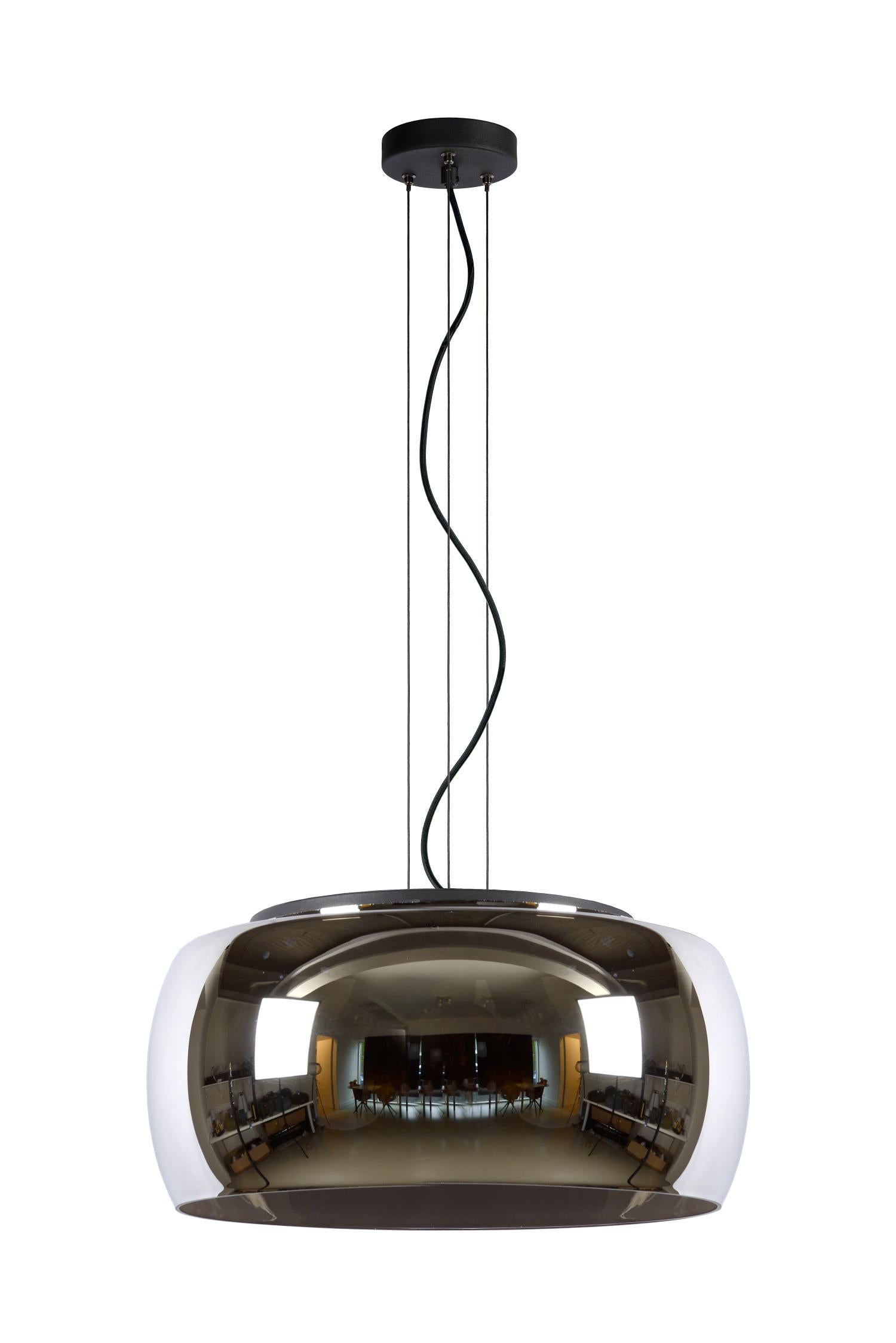 OLIVIA - Suspension - Ø 50 cm - 3xE27 - Fumé