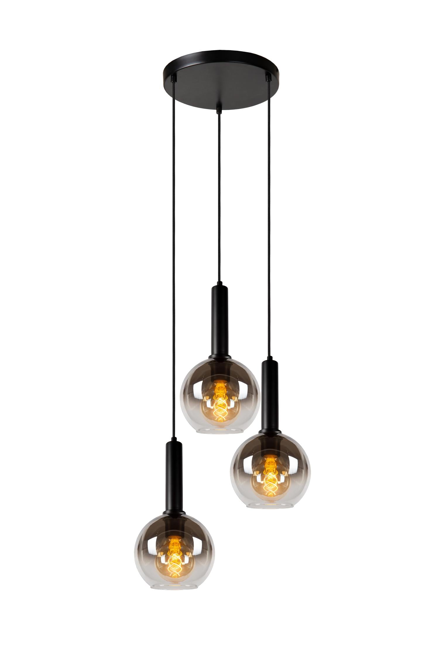 MARIUS - Pendant light - Ø 48.5 cm - 3xE27 - Black