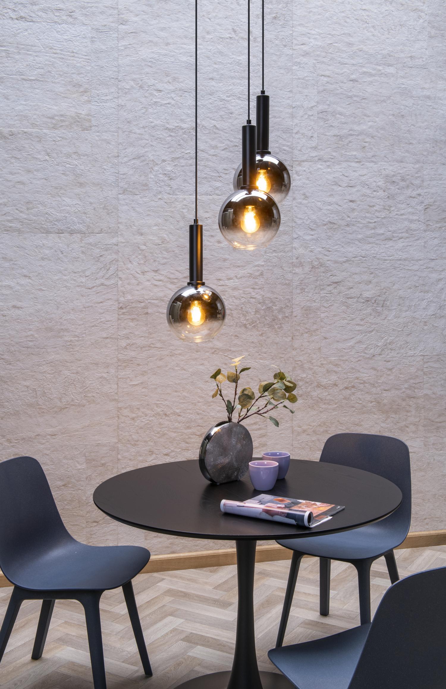 MARIUS - Pendant light - Ø 48.5 cm - 3xE27 - Black