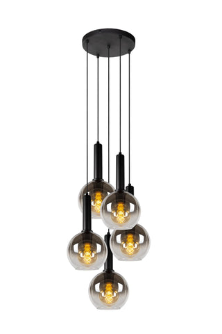 MARIUS - Suspension - Ø 55 cm - 5xE27 - Noir