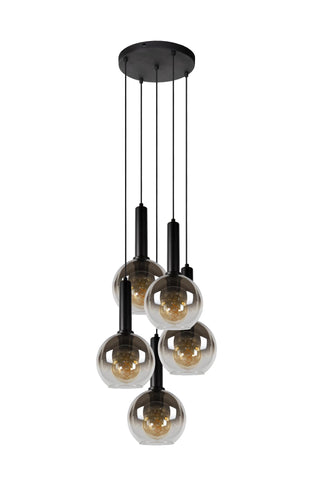 MARIUS - Suspension - Ø 55 cm - 5xE27 - Noir