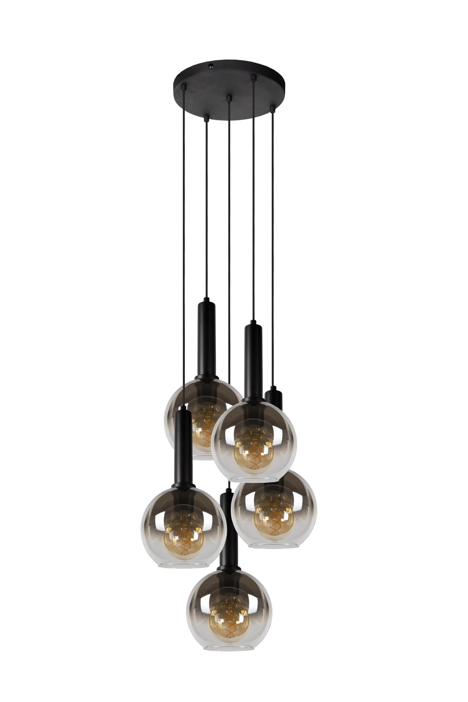 MARIUS - Suspension - Ø 55 cm - 5xE27 - Noir