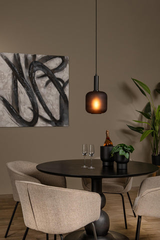 ELOISE - Hanglamp - Ø 21 cm - 1xE27 - Zwart