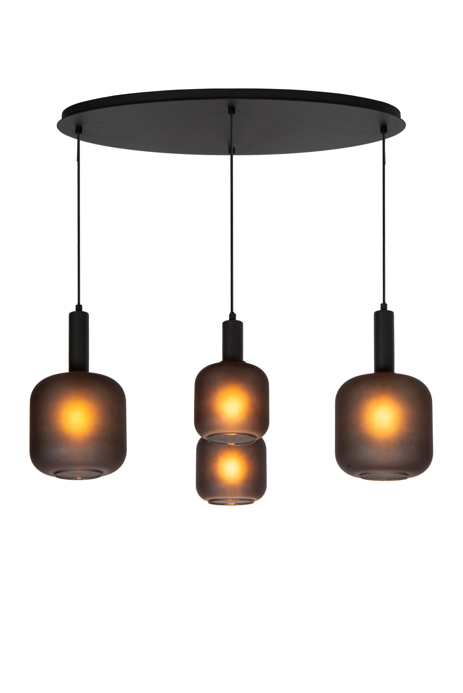 ELOISE - Hanglamp - 4xE27 - Zwart
