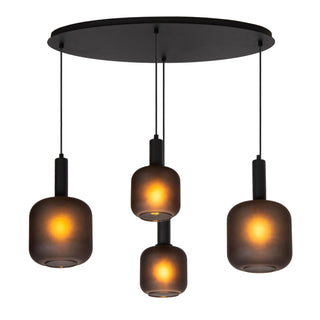 ELOISE - Hanglamp - 4xE27 - Zwart