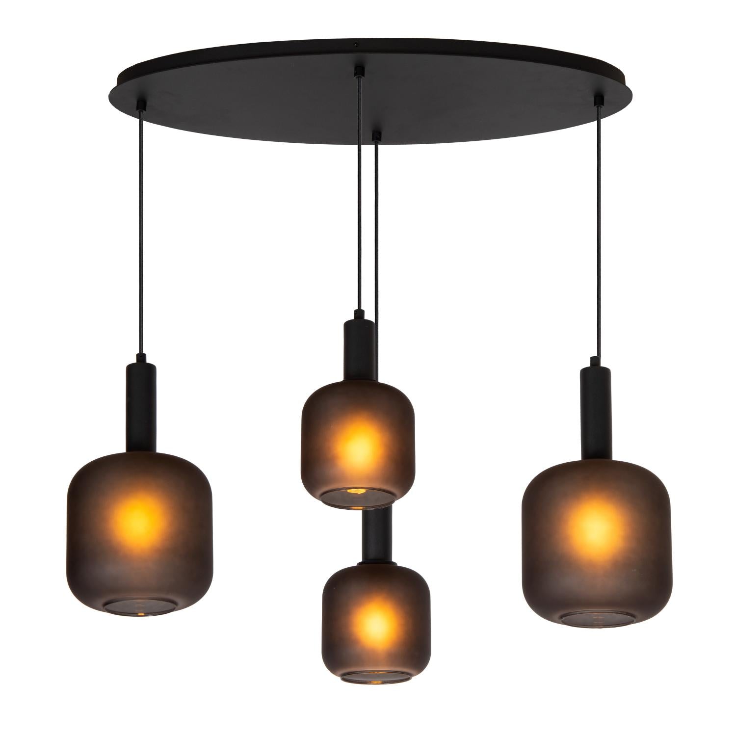 ELOISE - Hanglamp - 4xE27 - Zwart