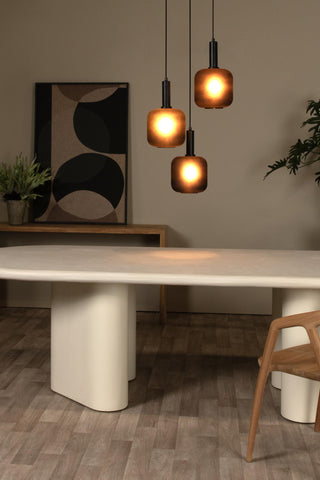 ELOISE - Hanglamp - Ø 40 cm - 3xE27 - Zwart