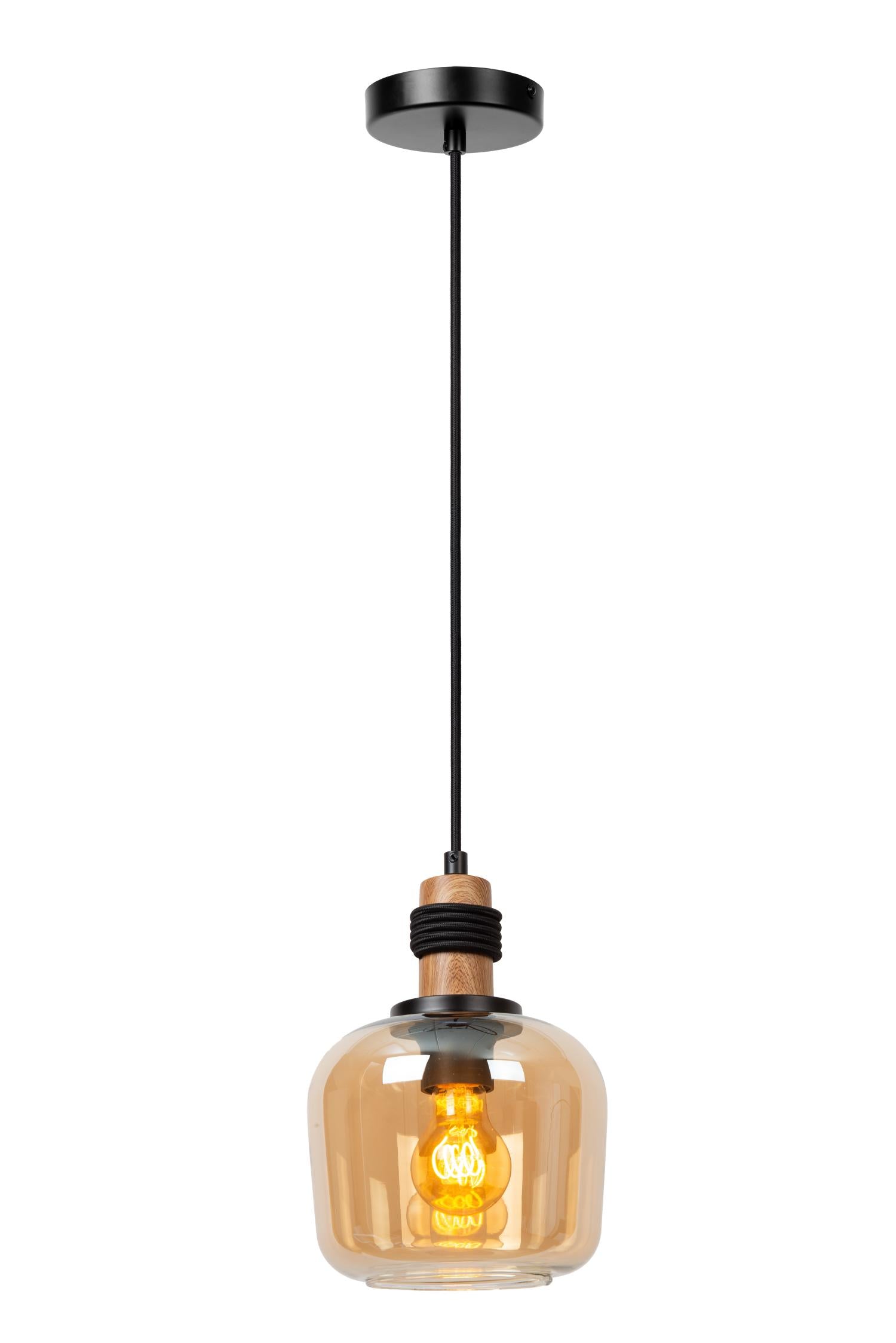 ILONA - Suspension - Ø 18 cm - 1xE27 - Ambre