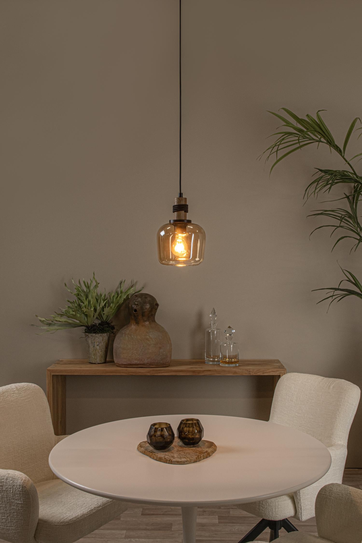 ILONA - Suspension - Ø 18 cm - 1xE27 - Ambre