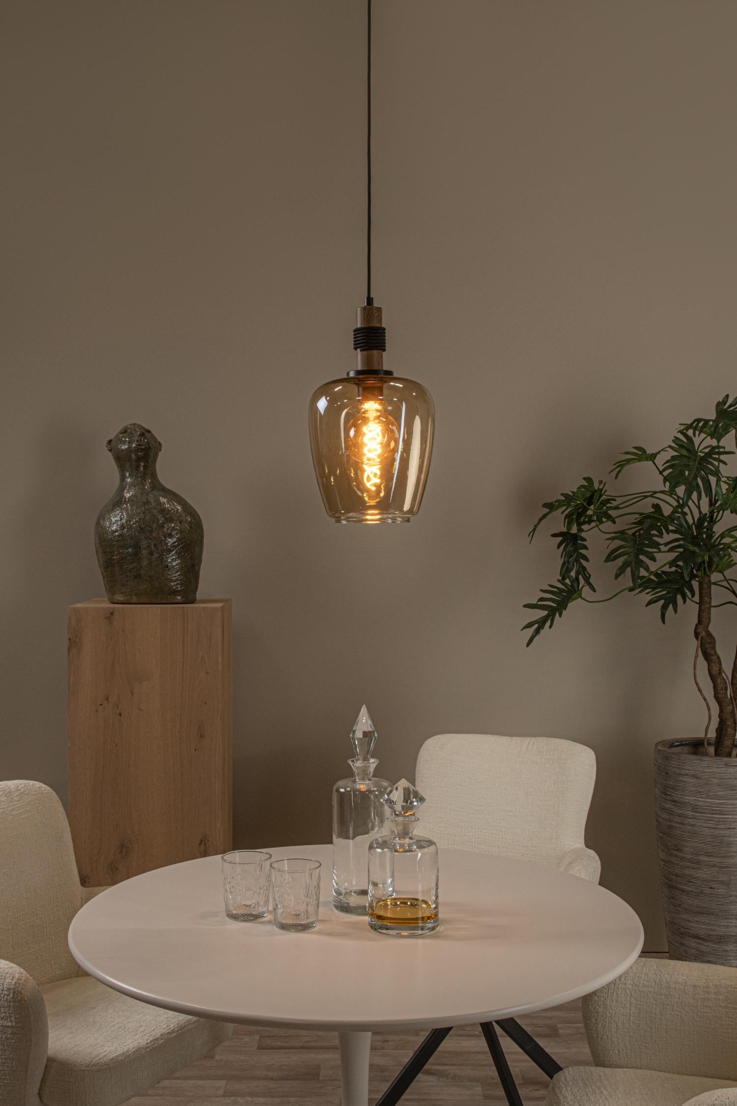 ILONA - Suspension - Ø 22 cm - 1xE27 - Ambre