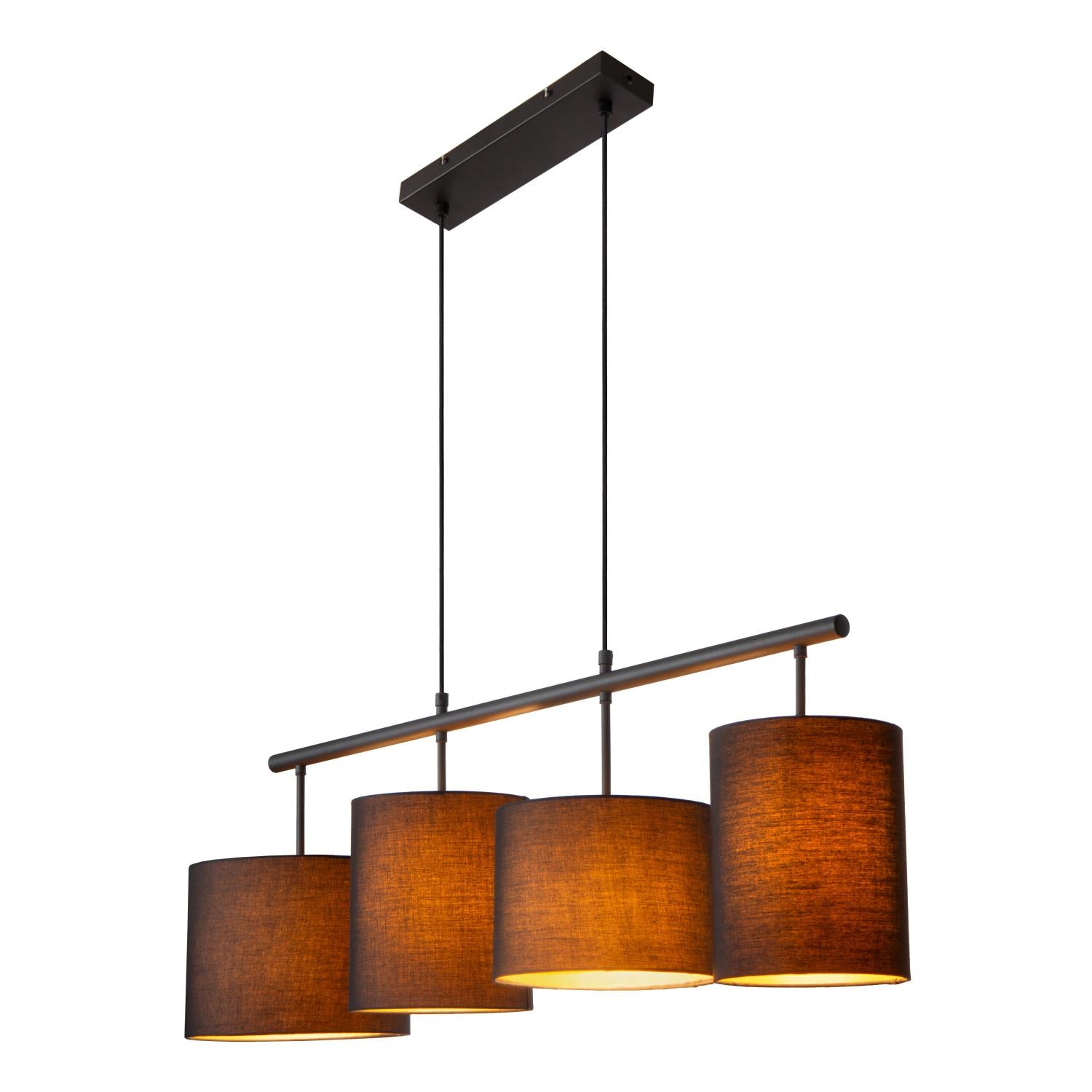MAYA - Hanglamp - 4xE27 - Zwart