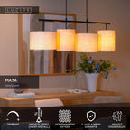 MAYA - Pendant light - 4xE27 - Beige