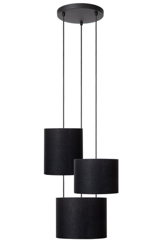 MAYA - Hanglamp - Ø 46 cm - 3xE27 - Zwart