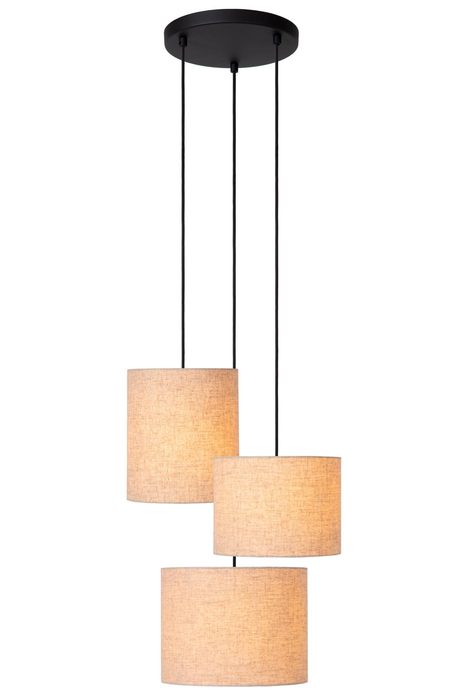 MAYA - Suspension - Ø 46 cm - 3xE27 - Beige