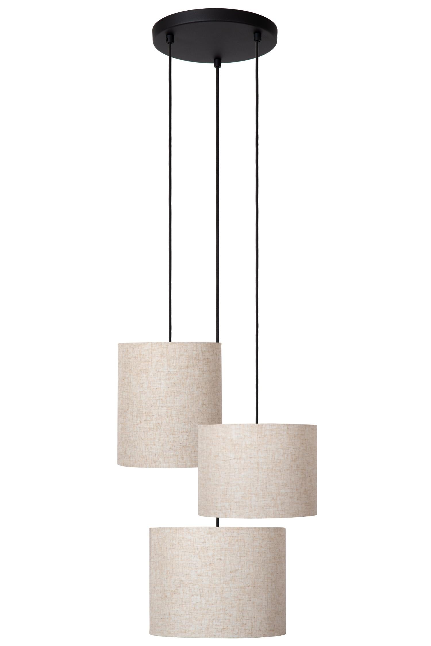 MAYA - Suspension - Ø 46 cm - 3xE27 - Beige