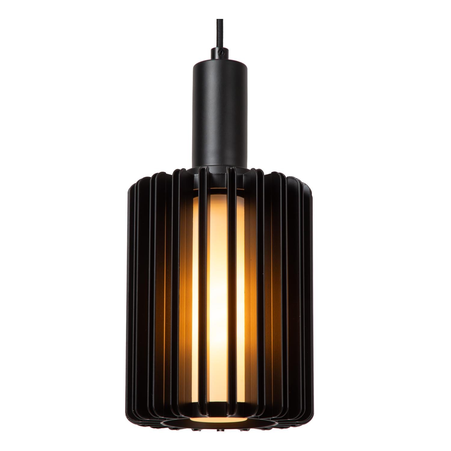 LAMBRES - Hanglamp - 5xE27 - Zwart