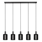 LAMBRES - Hanglamp - 5xE27 - Zwart