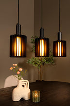LAMBRES - Hanglamp - 5xE27 - Zwart