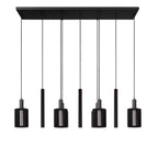 LAMBRES - Suspension - 6xE27 - Noir