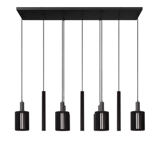 LAMBRES - Suspension - 6xE27 - Noir