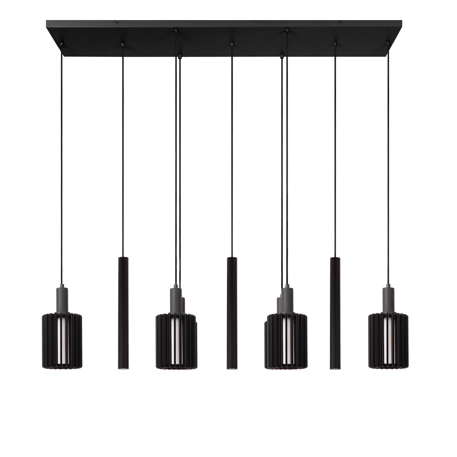 LAMBRES - Suspension - 6xE27 - Noir