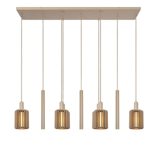 LAMBRES - Suspension - 6xE27 - Taupe