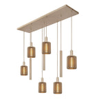 LAMBRES - Suspension - 6xE27 - Taupe