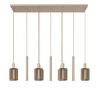 LAMBRES - Suspension - 6xE27 - Taupe