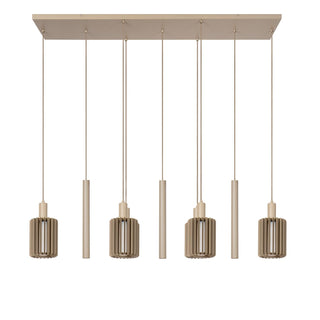 LAMBRES - Suspension - 6xE27 - Taupe