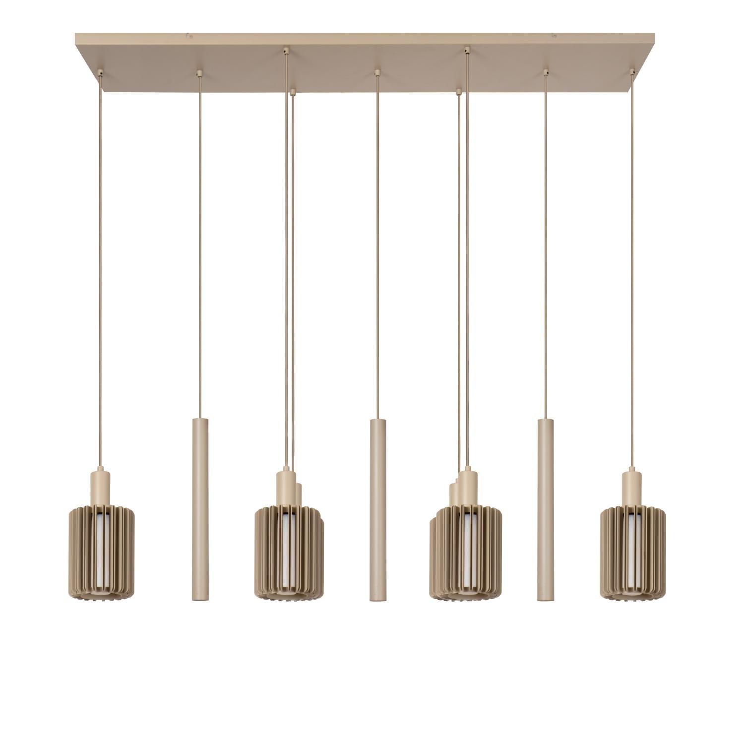 LAMBRES - Suspension - 6xE27 - Taupe