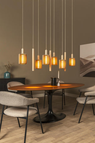 LAMBRES - Suspension - 6xE27 - Taupe