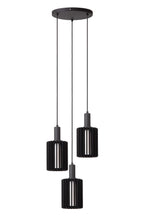 LAMBRES - Suspension - 3xE27 - Noir