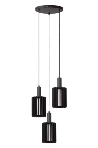 LAMBRES - Suspension - 3xE27 - Noir
