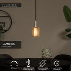 LAMBRES - Pendant light - Ø 15 cm - 1xE27 - Taupe