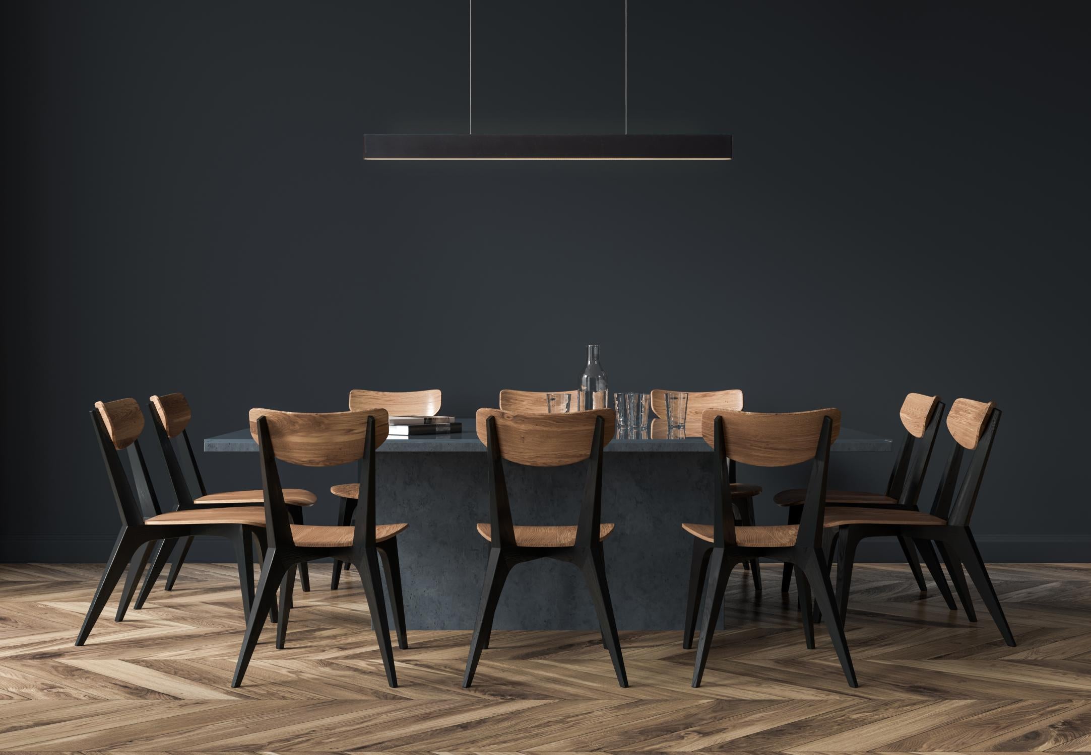 RAYA LED - Pendant light - LED Dimmable - 1x36W 2700K - Black