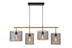 BASKETT - Hanglamp - 4xE27 - Zwart