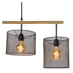 BASKETT - Hanglamp - 4xE27 - Zwart