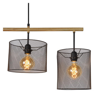 BASKETT - Hanglamp - 4xE27 - Zwart