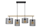 BASKETT - Hanglamp - 4xE27 - Zwart
