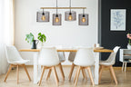 BASKETT - Hanglamp - 4xE27 - Zwart