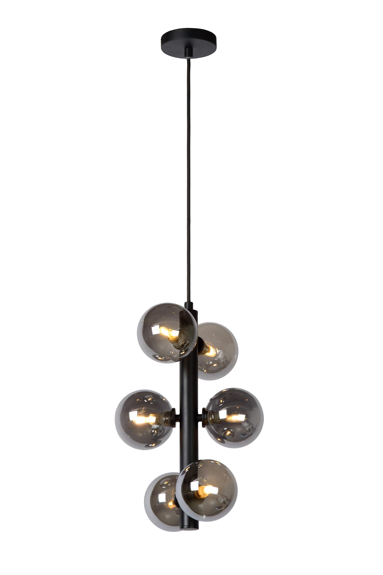 TYCHO - Suspension - Ø 25,5 cm - 6xG9 - Noir