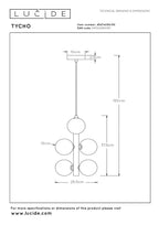 TYCHO - Suspension - Ø 25,5 cm - 6xG9 - Noir