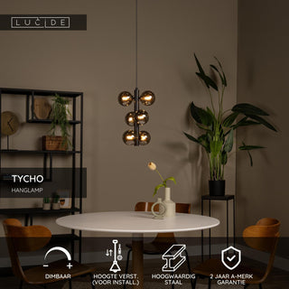 TYCHO - Suspension - Ø 25,5 cm - 6xG9 - Noir