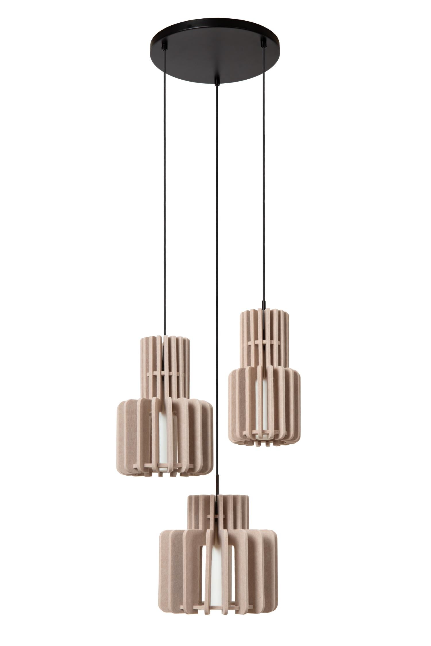 ROLLO - Suspension - 3xE27 - Taupe