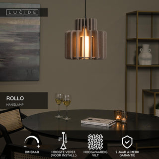 ROLLO - Suspension - 1xE27 - Taupe